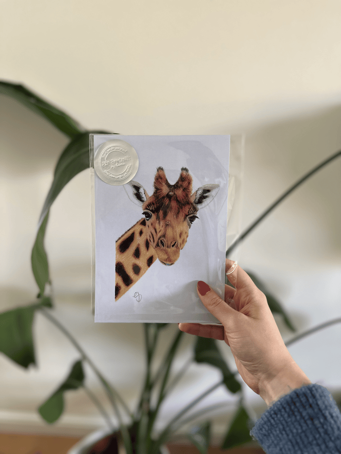 Cheeky Giraffe Print image