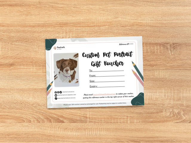 A4 Pet Portrait Gift Voucher image